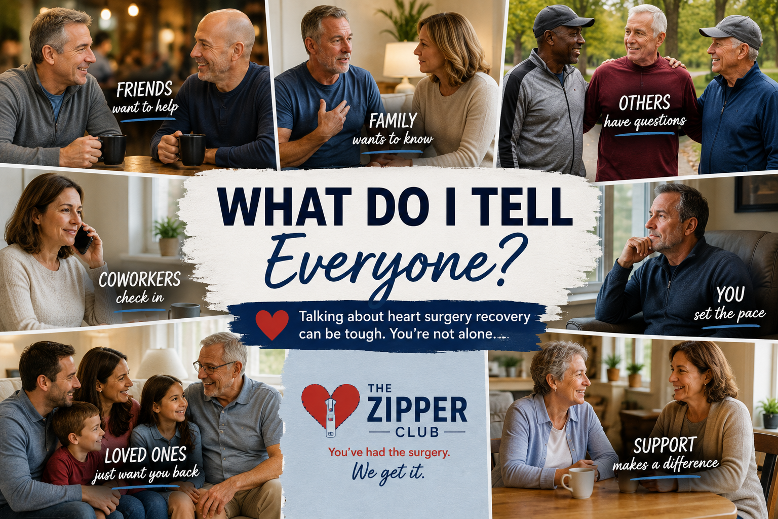 What Do I Tell My Friends and Family After Heart Surgery?