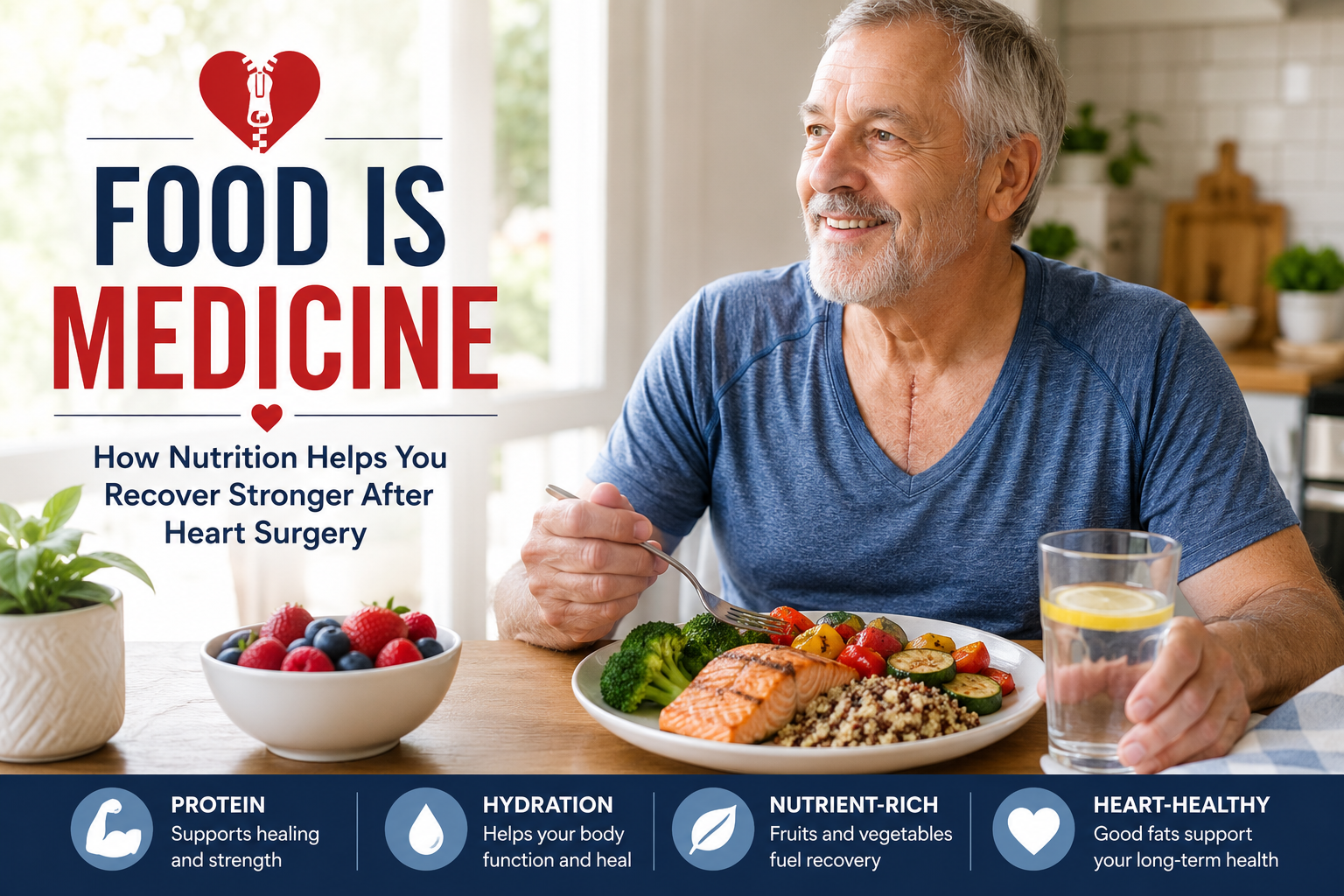 Food as Medicine: How Nutrition Can Help You Recover Stronger After Heart Surgery
